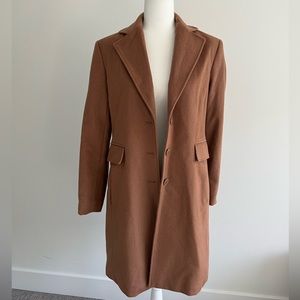 Halogen wool blend coat
